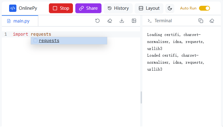 Code execution preview